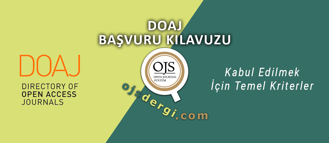 TÜRKÇE DOAJ KRİTERLERİ